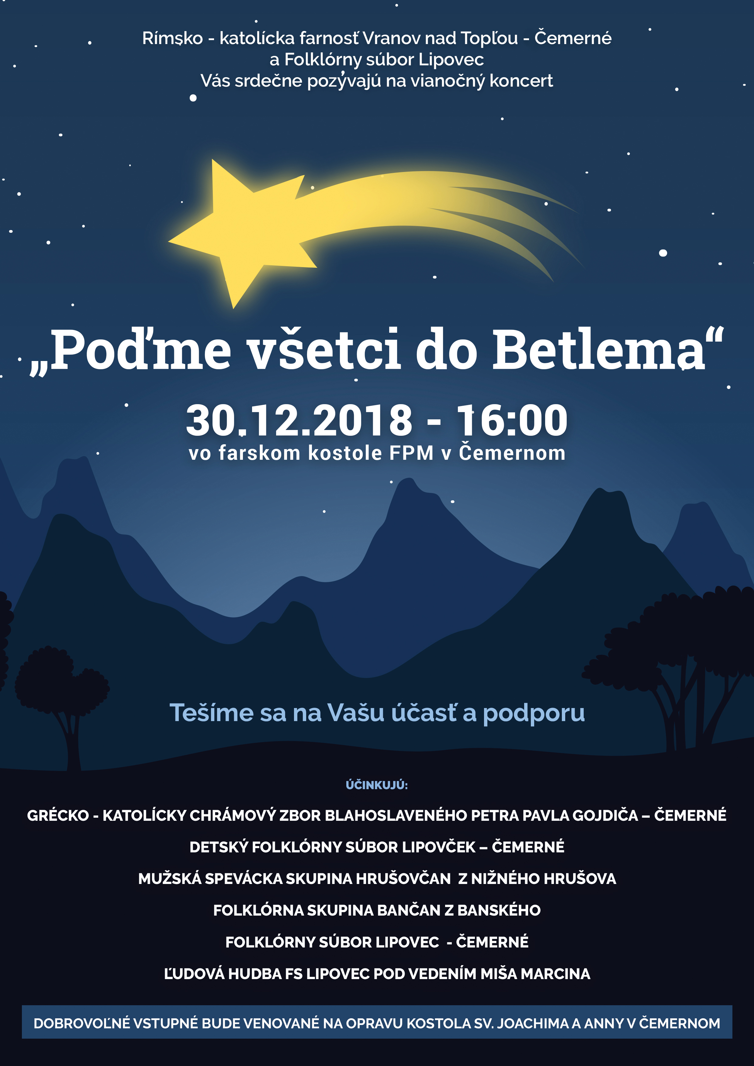 Poďme všetci do Betlema – FS Lipovec