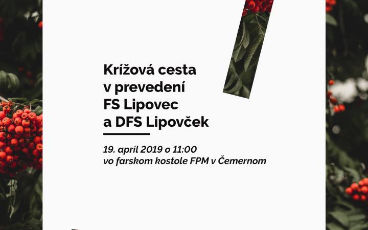 Krížová cesta na Veľký piatok – FS Lipovec